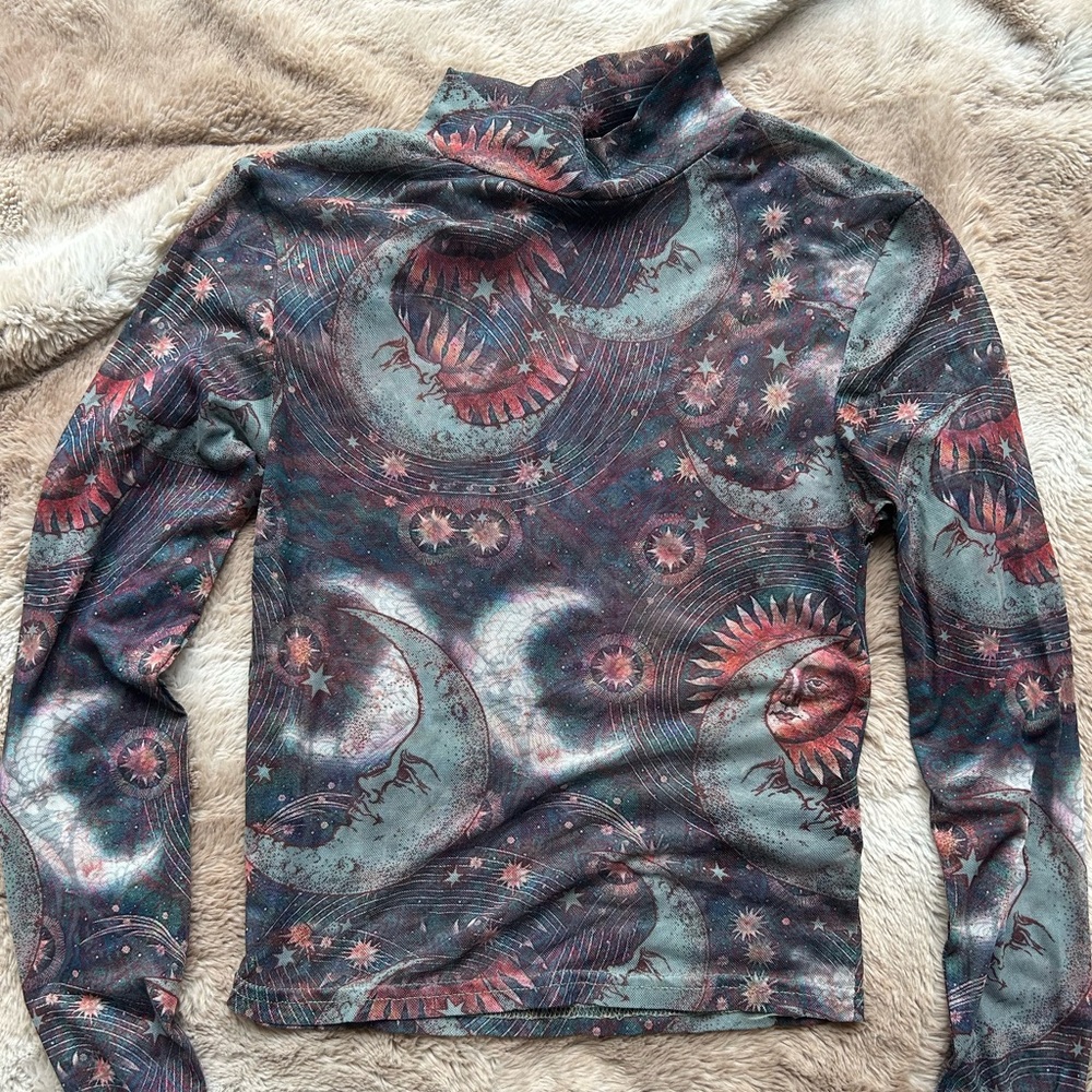 Mesh celestial Urban Outfitters long sleeve